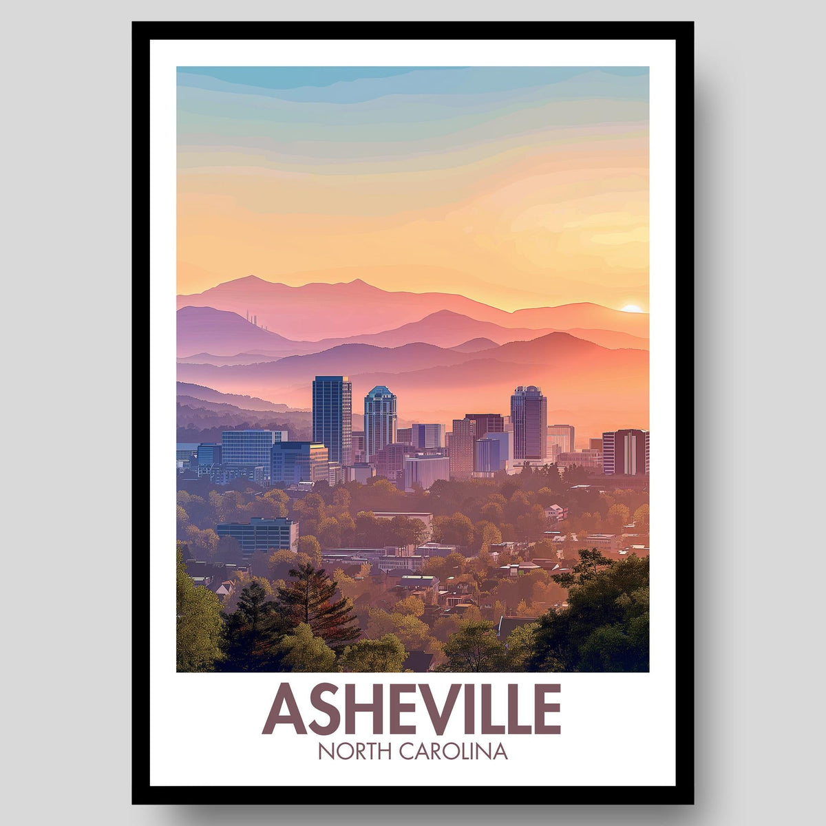 Asheville Poster - WanderWall