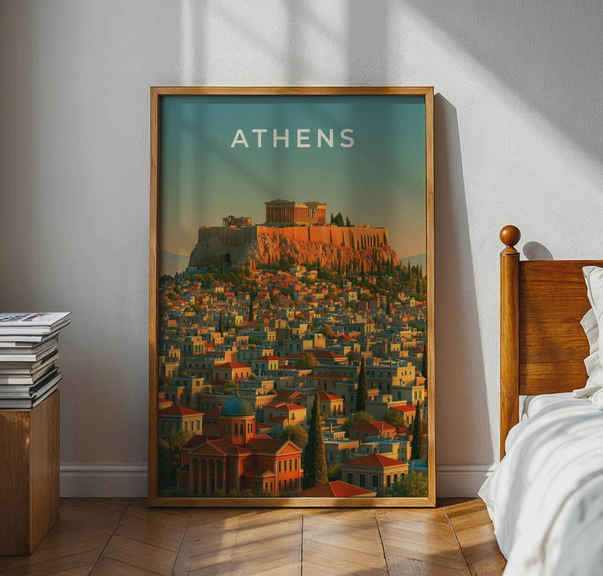 Athens Cityscape Wall Art Poster - WanderWall