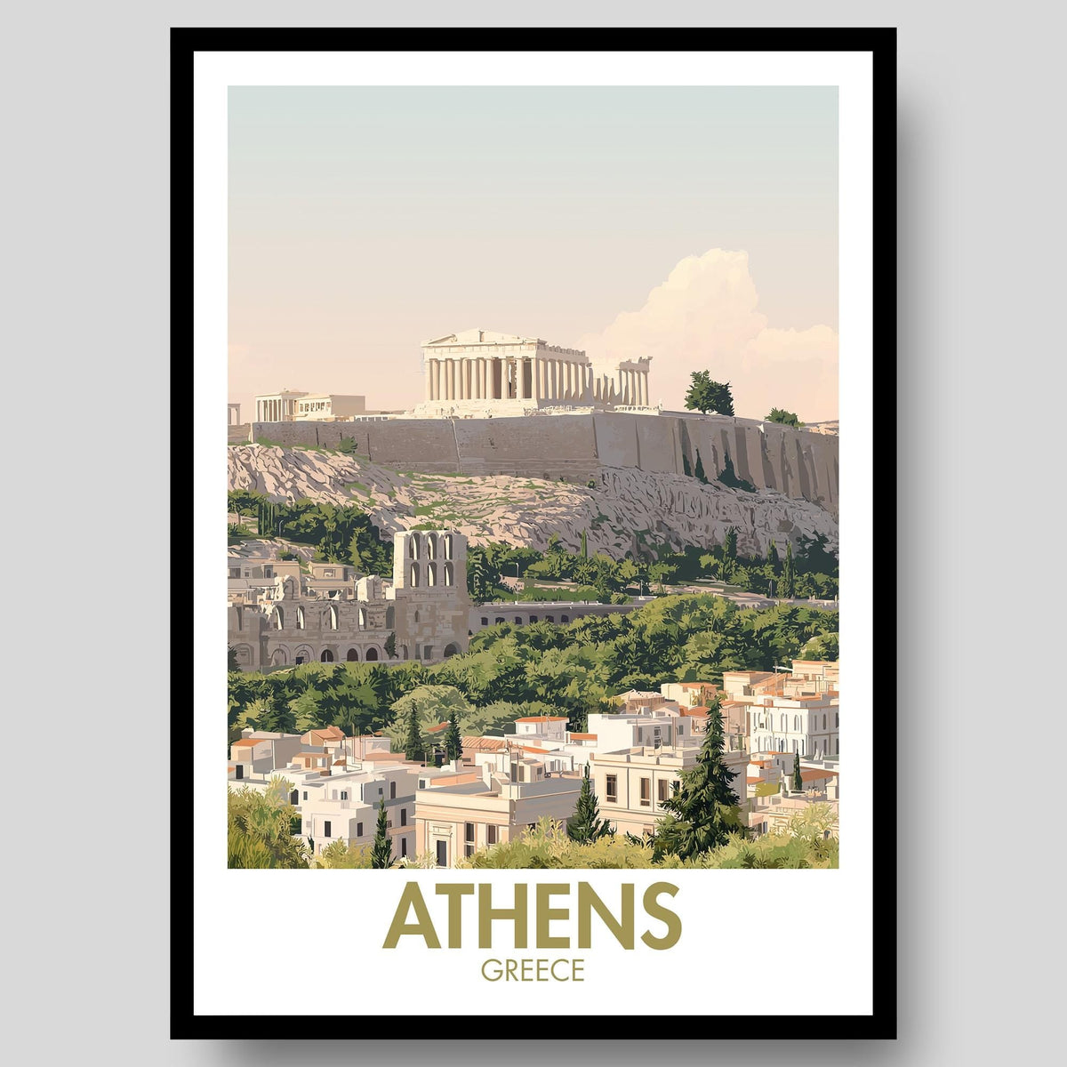 Athens Poster - WanderWall