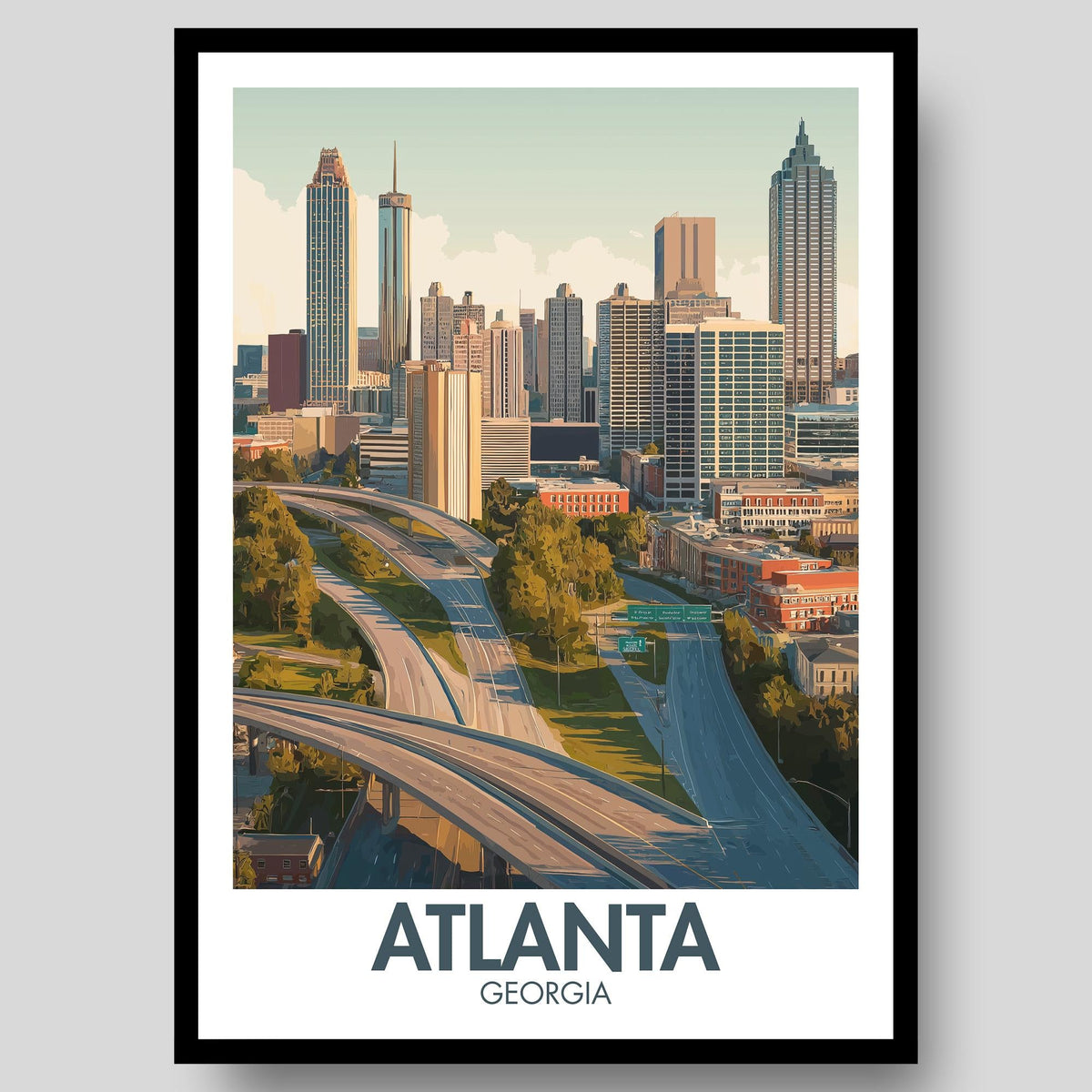 Atlanta Poster - WanderWall