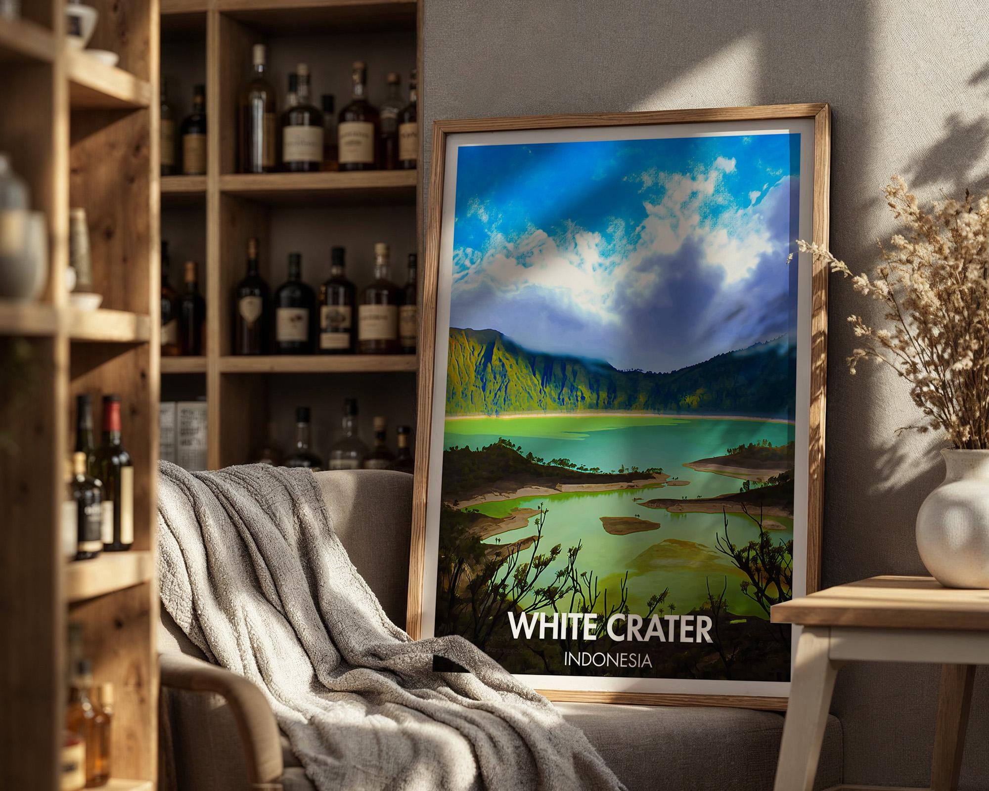 White Crater Poster