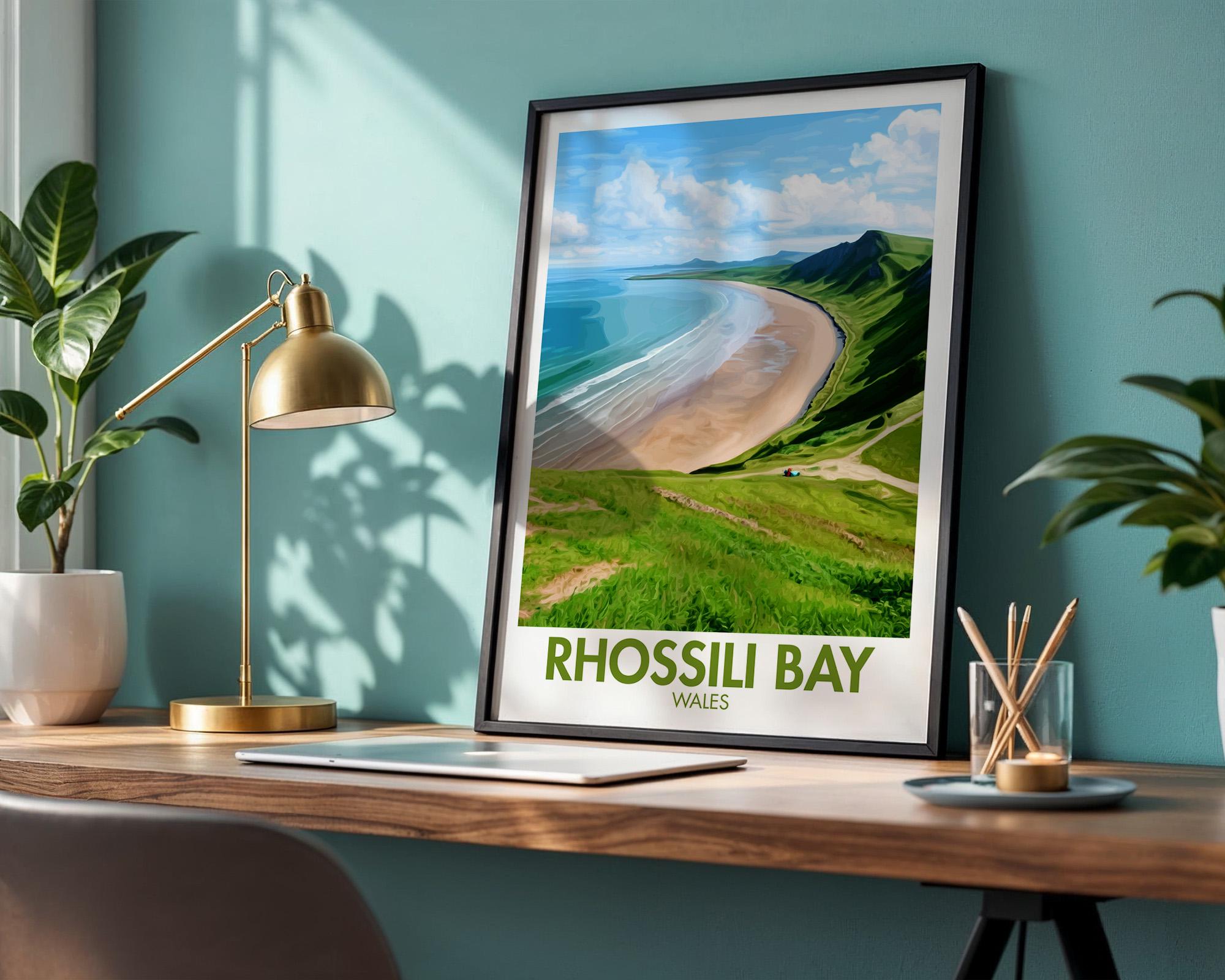 Rhossili Bay Poster