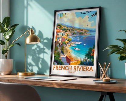 French Riviera Poster