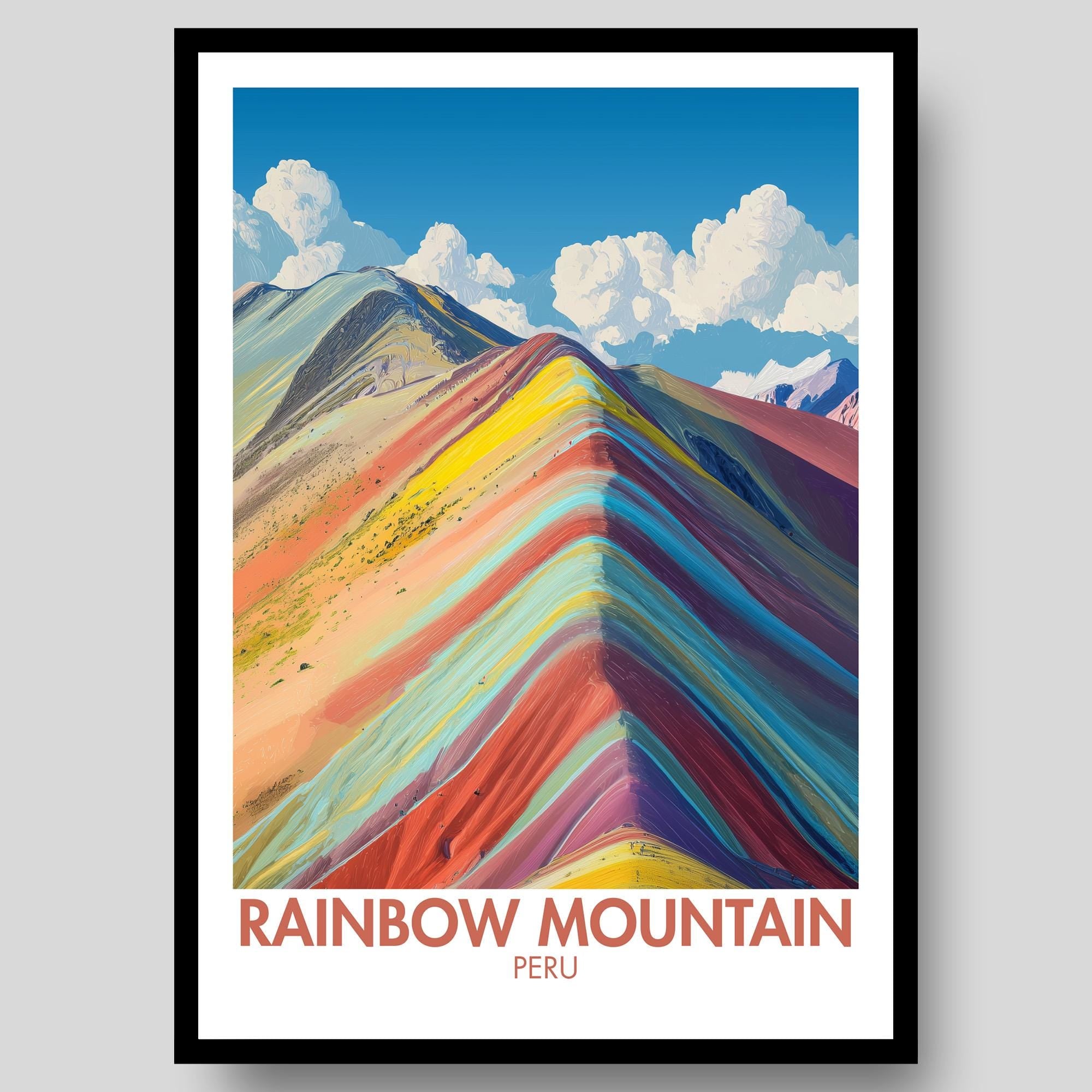 Rainbow Mountain Poster