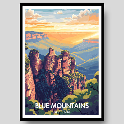 Blue Mountains Poster