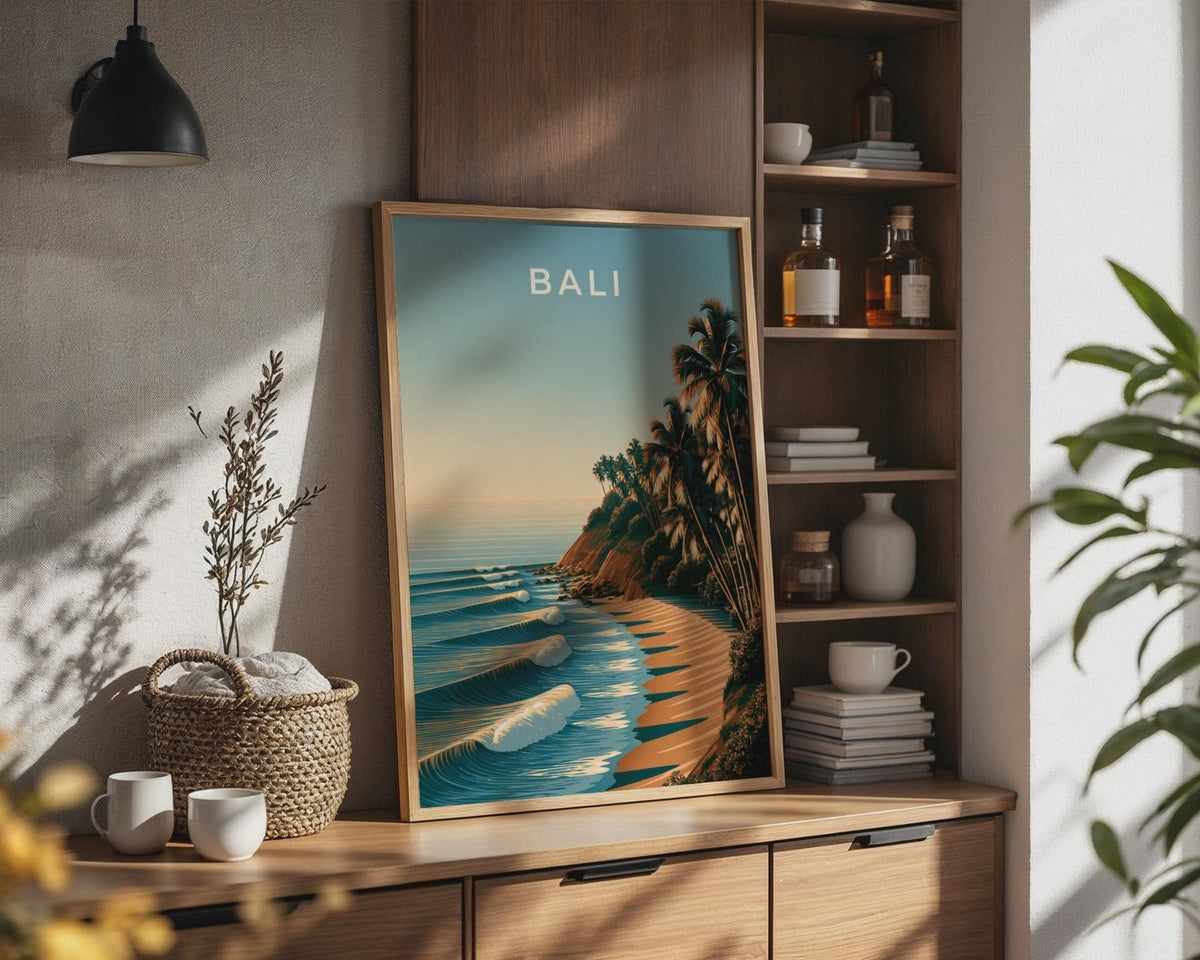 Bali Coastal Tropical Wall Art Print - WanderWall