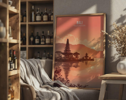 Bali Indonesia Landscape Poster Wall Art Print - WanderWall