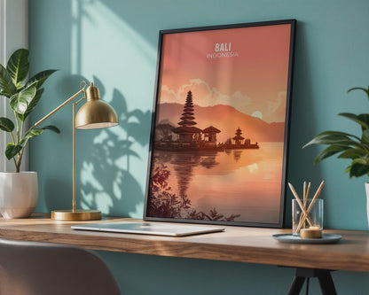 Bali Indonesia Landscape Poster Wall Art Print - WanderWall