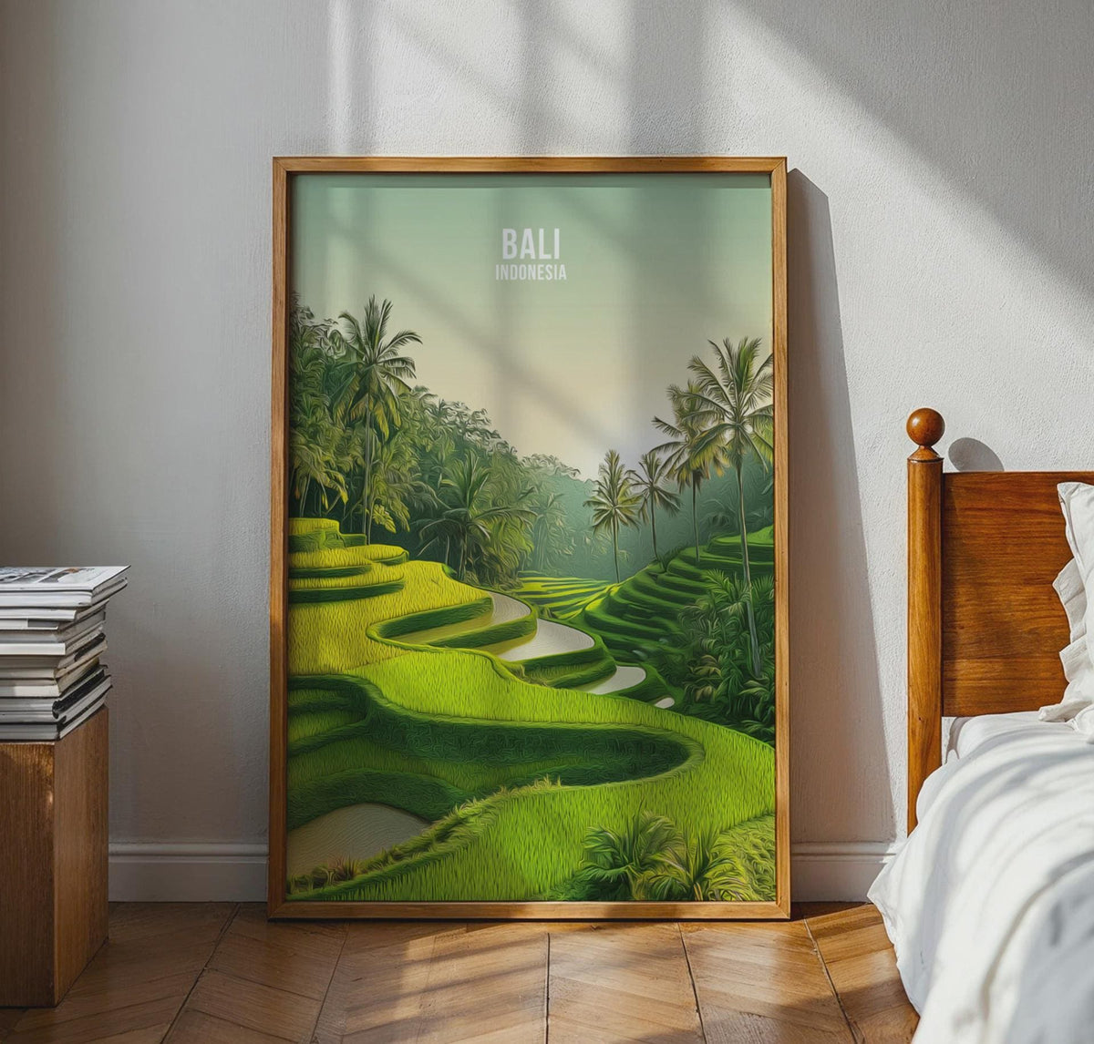 Bali Indonesia Rice Fields Wall Art Print - WanderWall