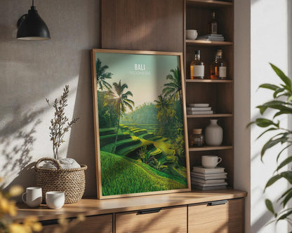 Bali Indonesia Rice Terraces Art Print Wall Art - WanderWall