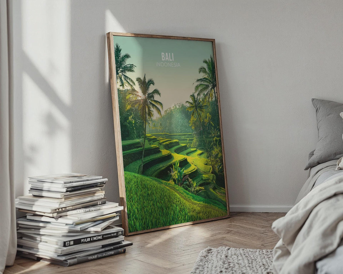 Bali Indonesia Rice Terraces Art Print Wall Art - WanderWall