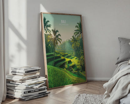 Bali Indonesia Rice Terraces Art Print Wall Art - WanderWall