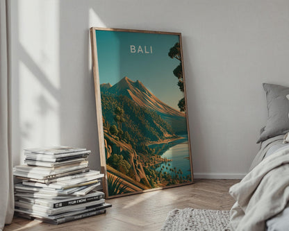 Bali Mountain Landscape Art Print - WanderWall