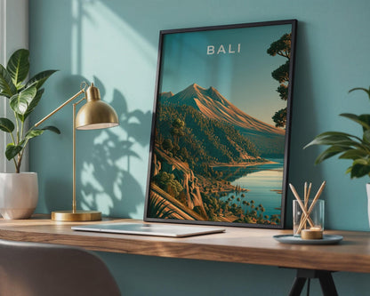 Bali Mountain Landscape Art Print - WanderWall