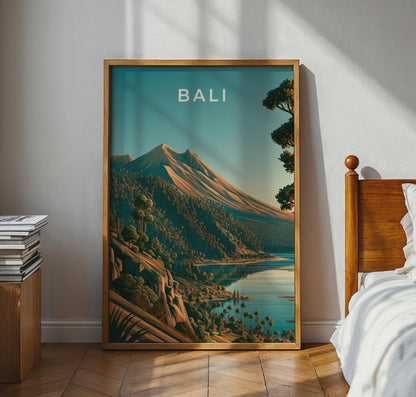 Bali Mountain Landscape Art Print - WanderWall
