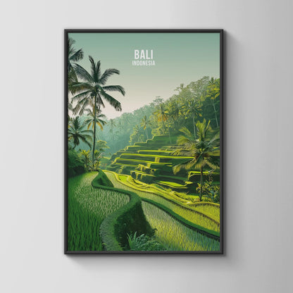 Bali Rice Terraces Wall Art Print - WanderWall