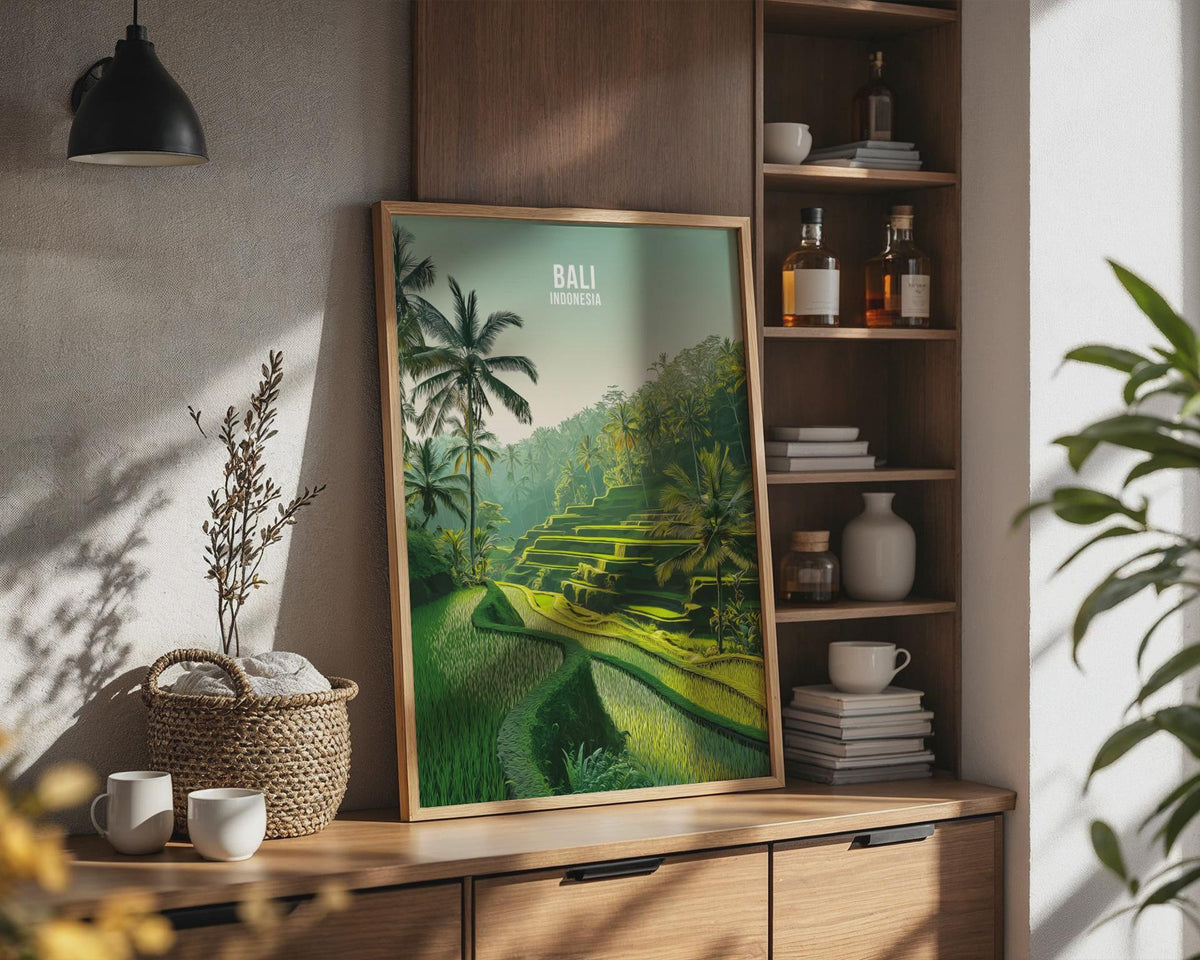 Bali Rice Terraces Wall Art Print - WanderWall