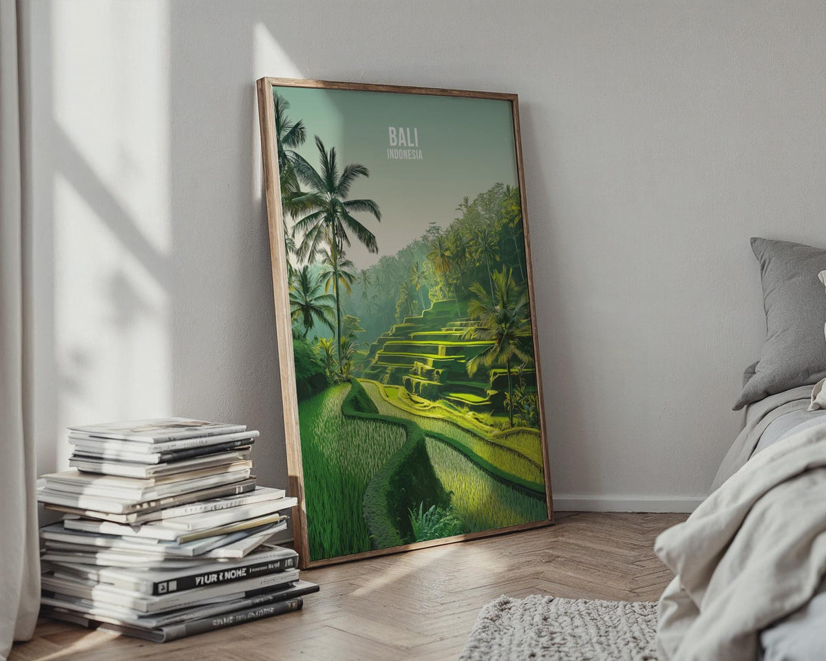 Bali Rice Terraces Wall Art Print - WanderWall