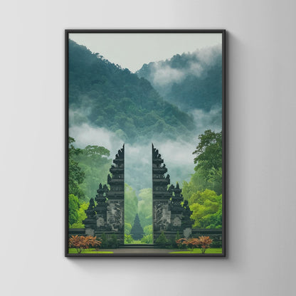 Bali Temple Landscape Wall Art Print - WanderWall