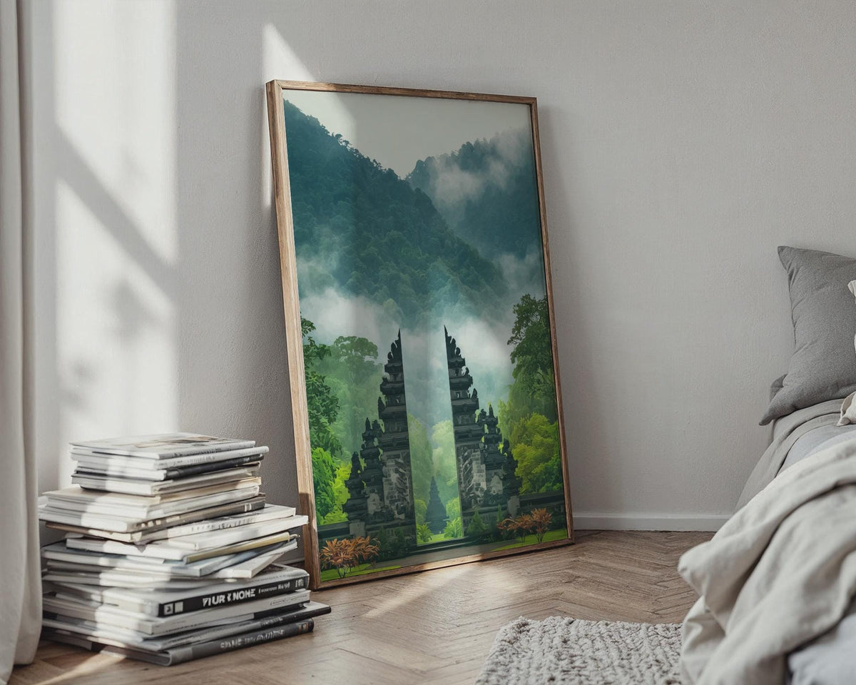 Bali Temple Landscape Wall Art Print - WanderWall