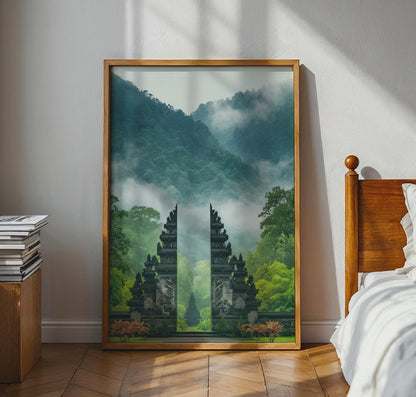 Bali Temple Landscape Wall Art Print - WanderWall