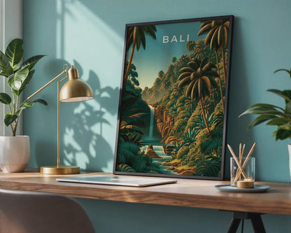 Bali Tropical Landscape Poster - WanderWall
