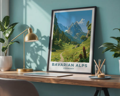 Bavarian Alps Poster - WanderWall