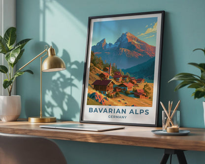 Bavarian Alps Poster - WanderWall