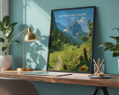 Bavarian Alps Poster - WanderWall