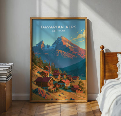 Bavarian Alps Poster - WanderWall