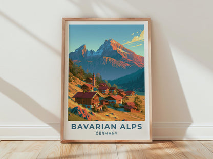 Bavarian Alps Poster - WanderWall