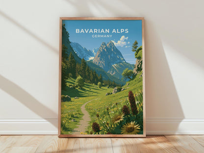 Bavarian Alps Poster - WanderWall