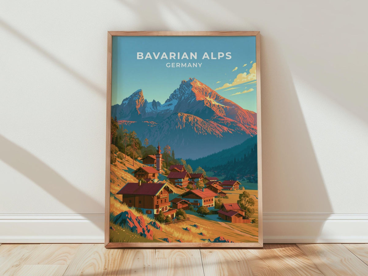Bavarian Alps Poster - WanderWall
