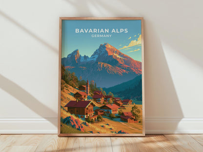 Bavarian Alps Poster - WanderWall