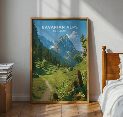 Bavarian Alps Poster - WanderWall