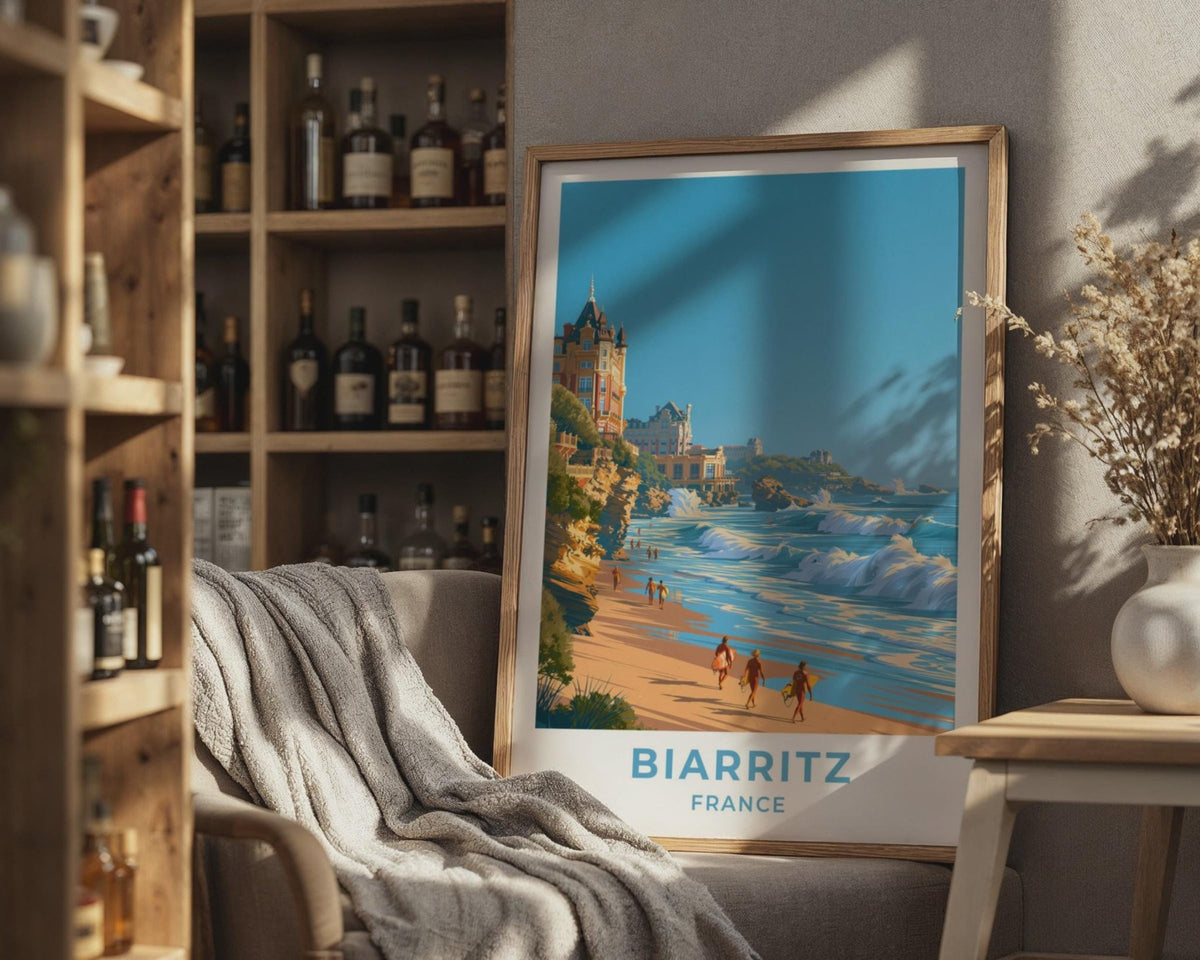 Biarritz Poster - WanderWall