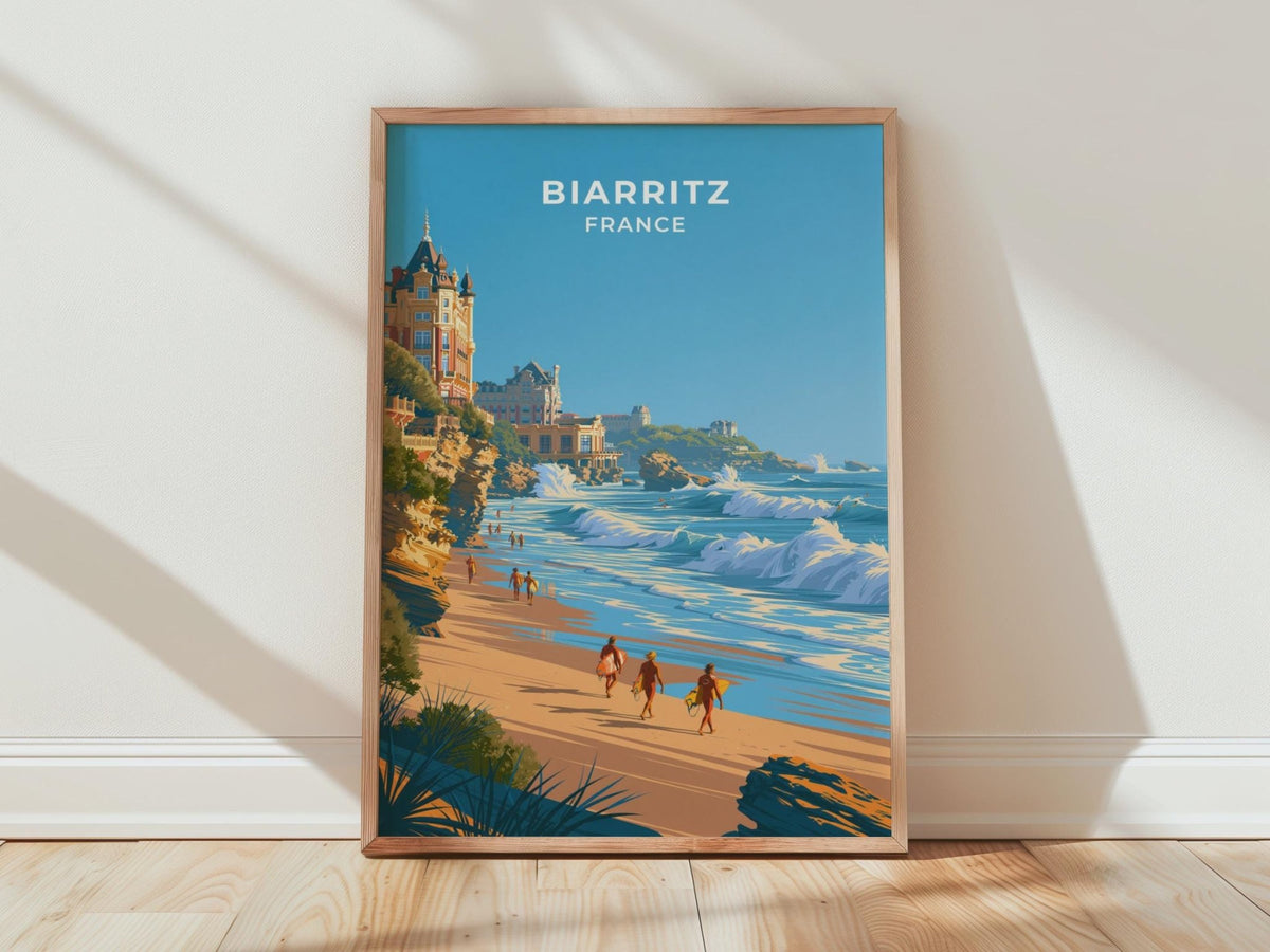 Biarritz Poster - WanderWall