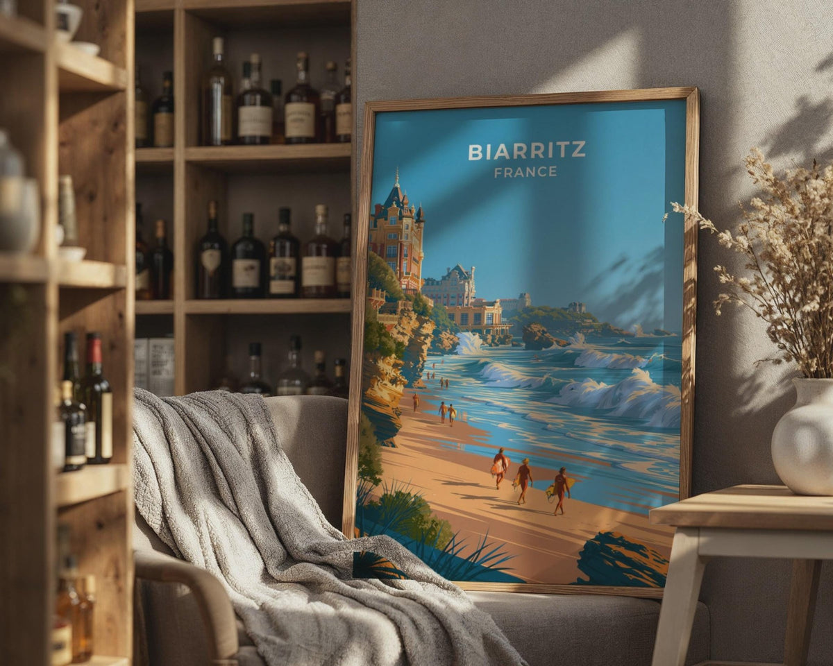 Biarritz Poster - WanderWall