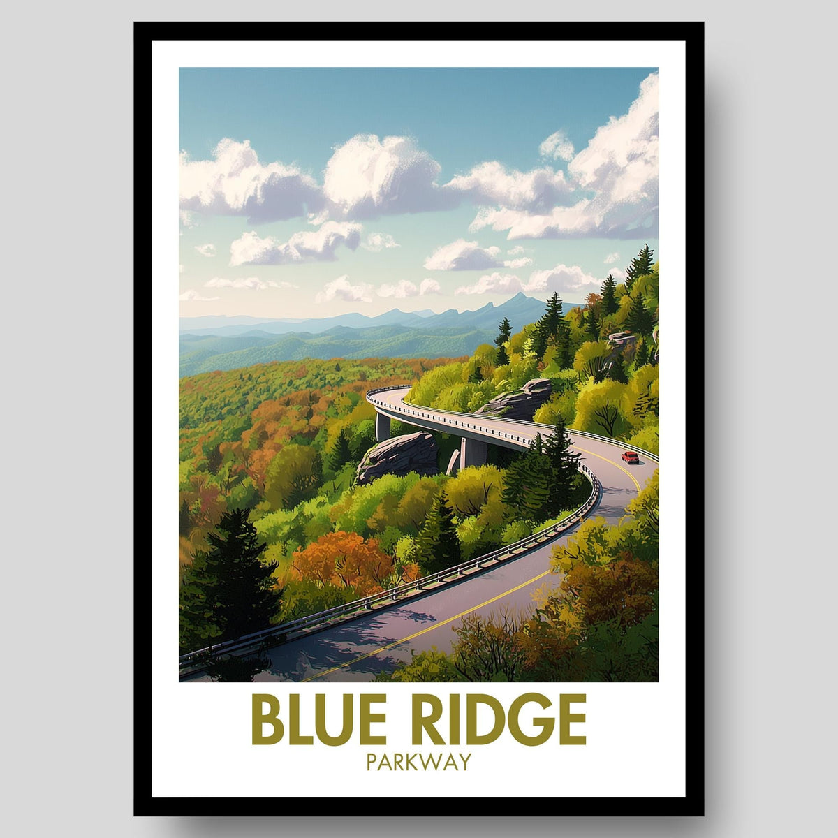 Blue Ridge Parkway Poster - WanderWall