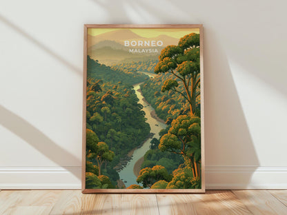 Borneo Poster - WanderWall