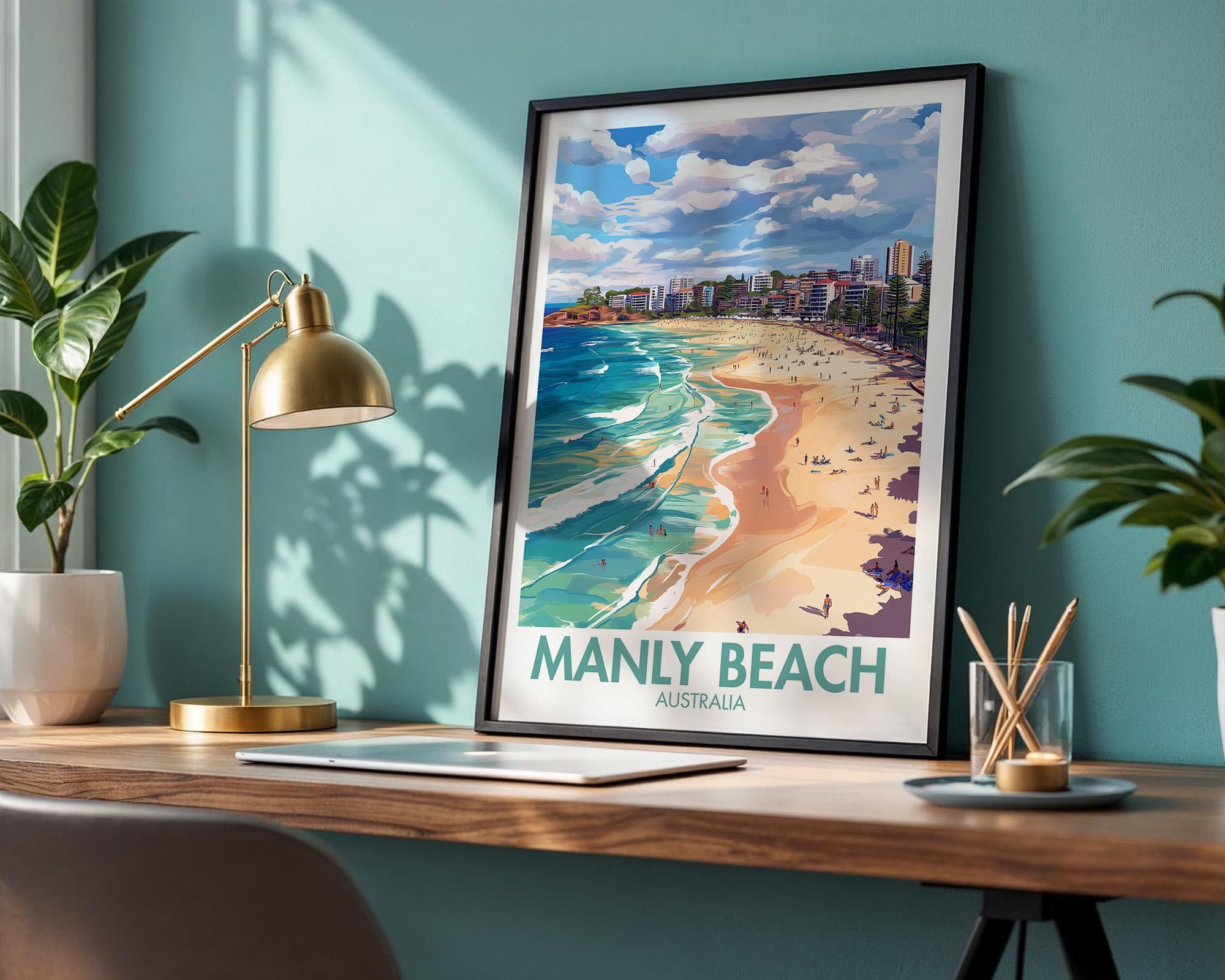Manly Beach Poster