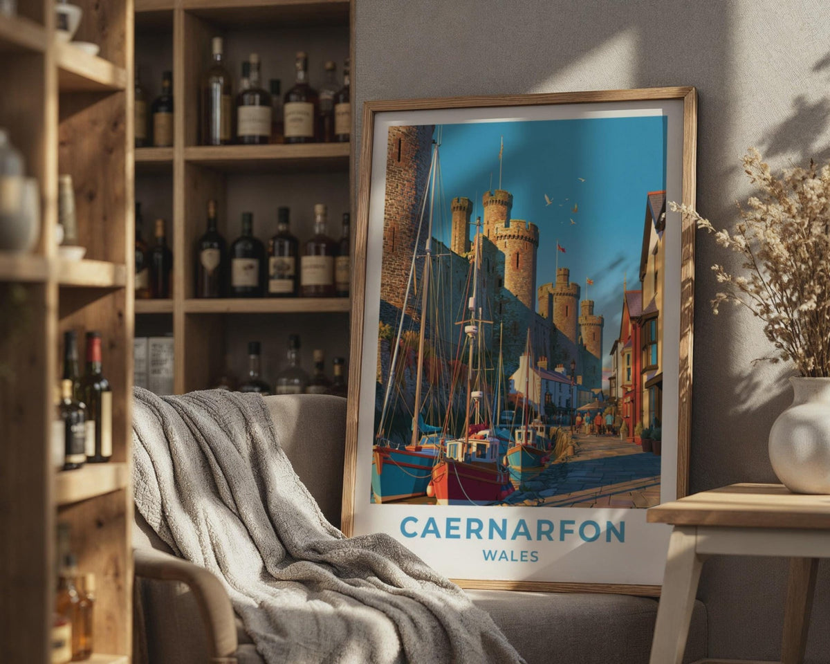 Caernarfon Castle Poster - WanderWall