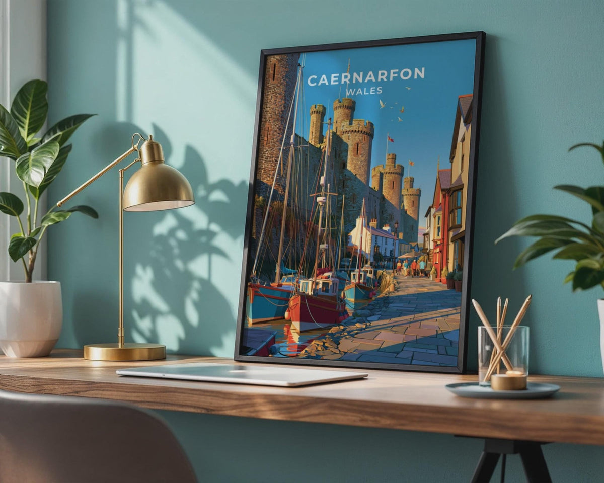 Caernarfon Castle Poster - WanderWall
