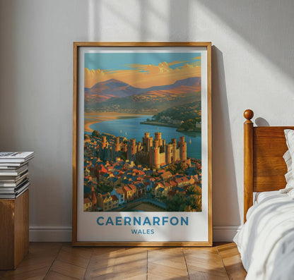 Caernarfon Castle Poster - WanderWall