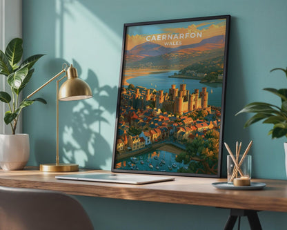 Caernarfon Castle Poster - WanderWall