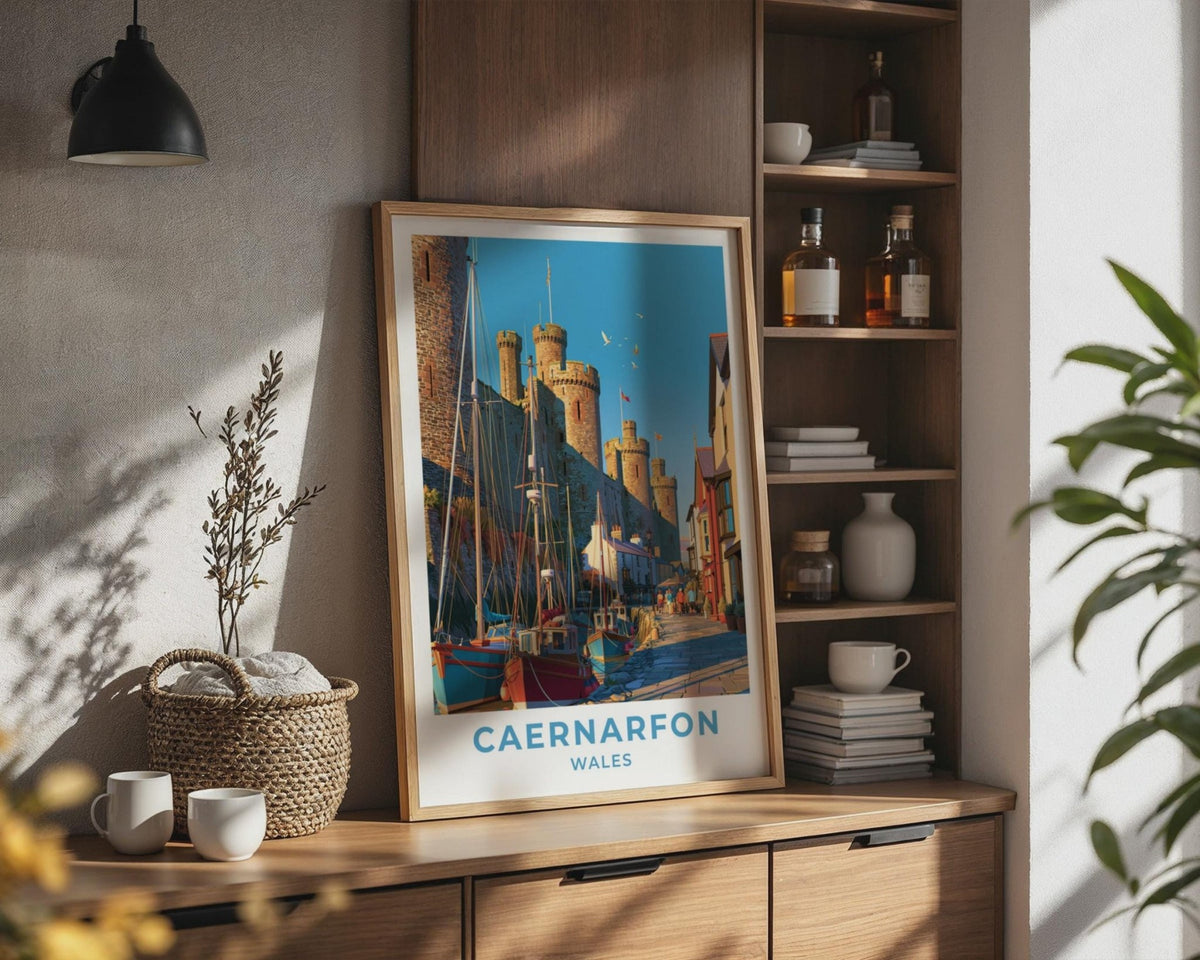 Caernarfon Castle Poster - WanderWall
