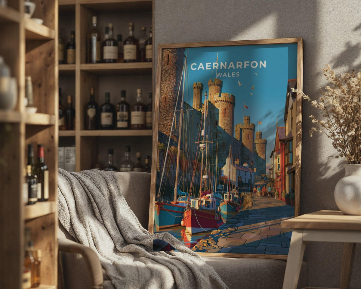 Caernarfon Castle Poster - WanderWall