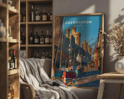 Caernarfon Castle Poster - WanderWall