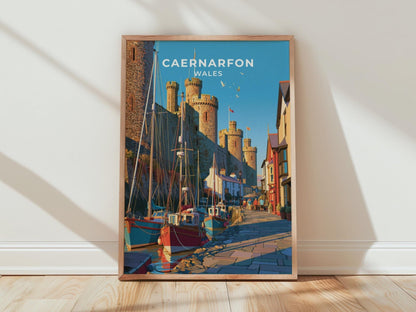 Caernarfon Castle Poster - WanderWall