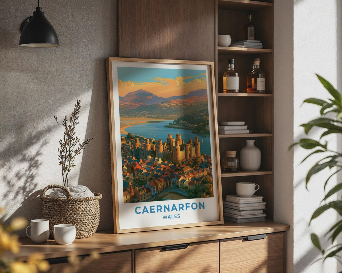 Caernarfon Castle Poster - WanderWall